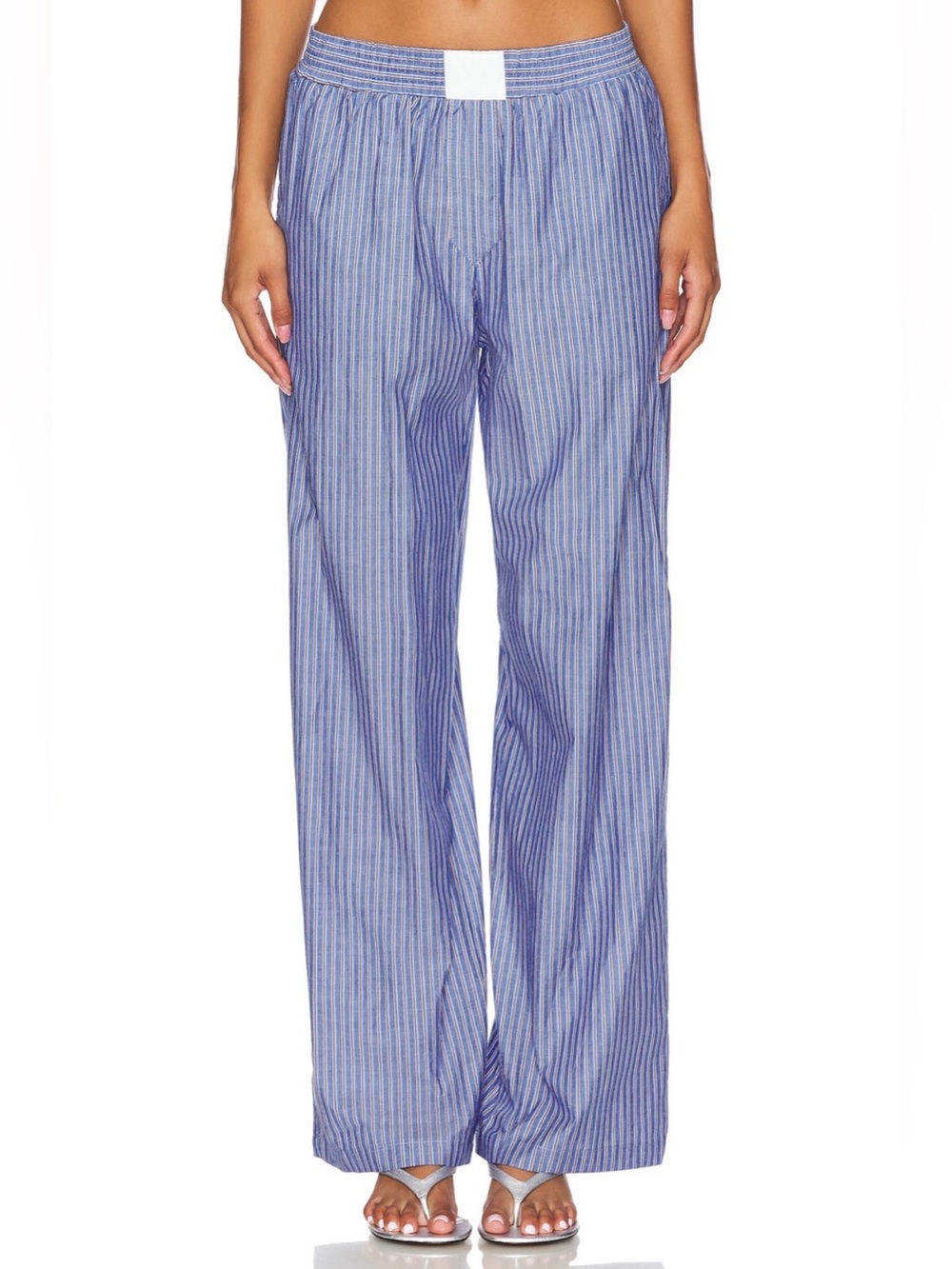 Lioness Cobain Pants XXS Blue Stripe New Without Tags